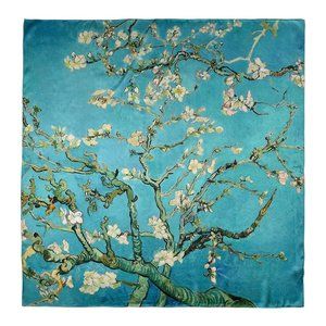Grace Scarves 100% Silk Scarf, Artists Collection, Van Gogh,  Almond Blossom